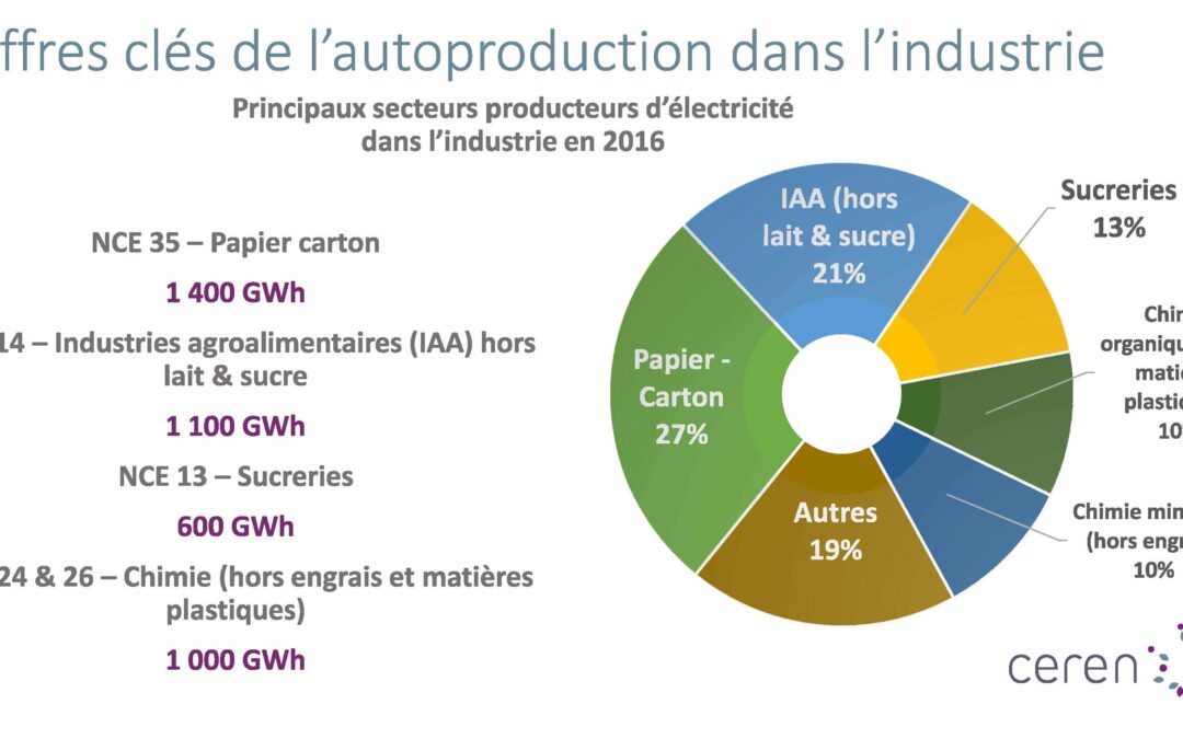 L’autoproduction d’électricité représente 5 TWh dans l’industrie